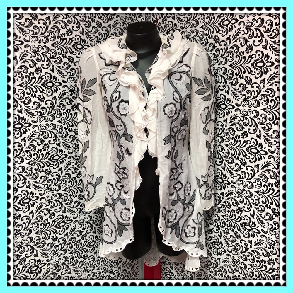 Beautiful Cotton Ruffled Detailed Cover - Picture 2 of 4